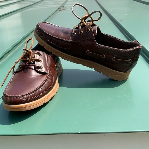 Men’s Hotter Ortholite leather lace up boat shoes - Picture 12 of 12